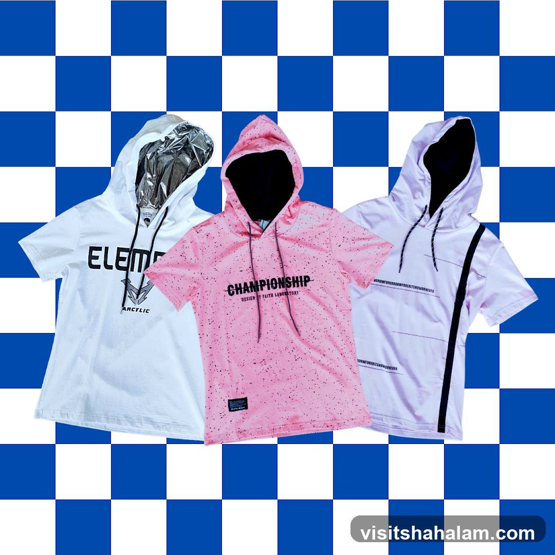 Three Hooded T-Shirts