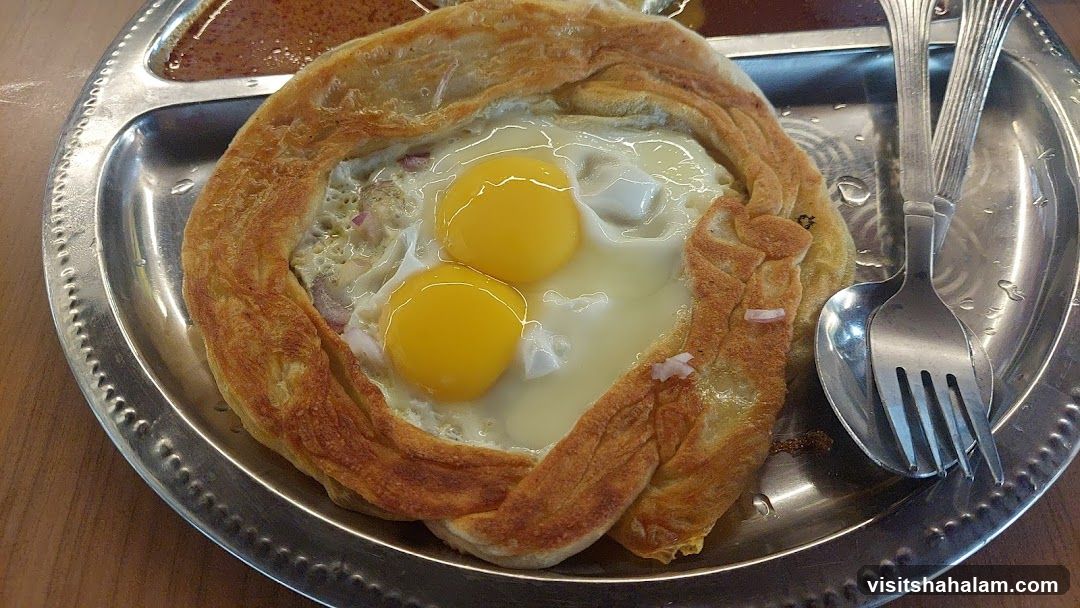 Roti Canai with Eggs