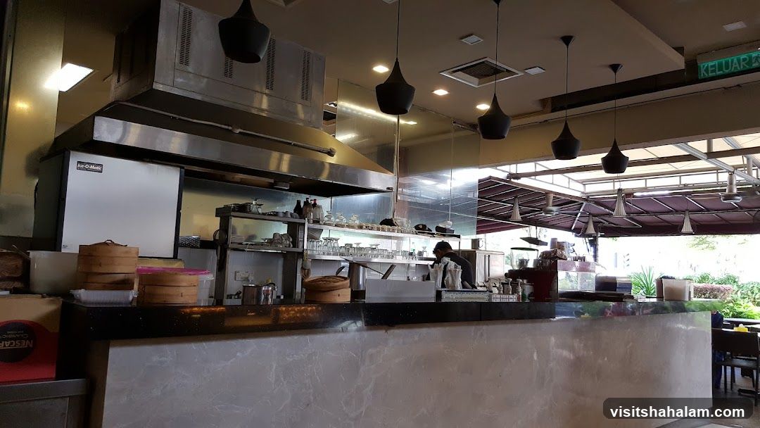Restaurant Counter and Kitchen Area