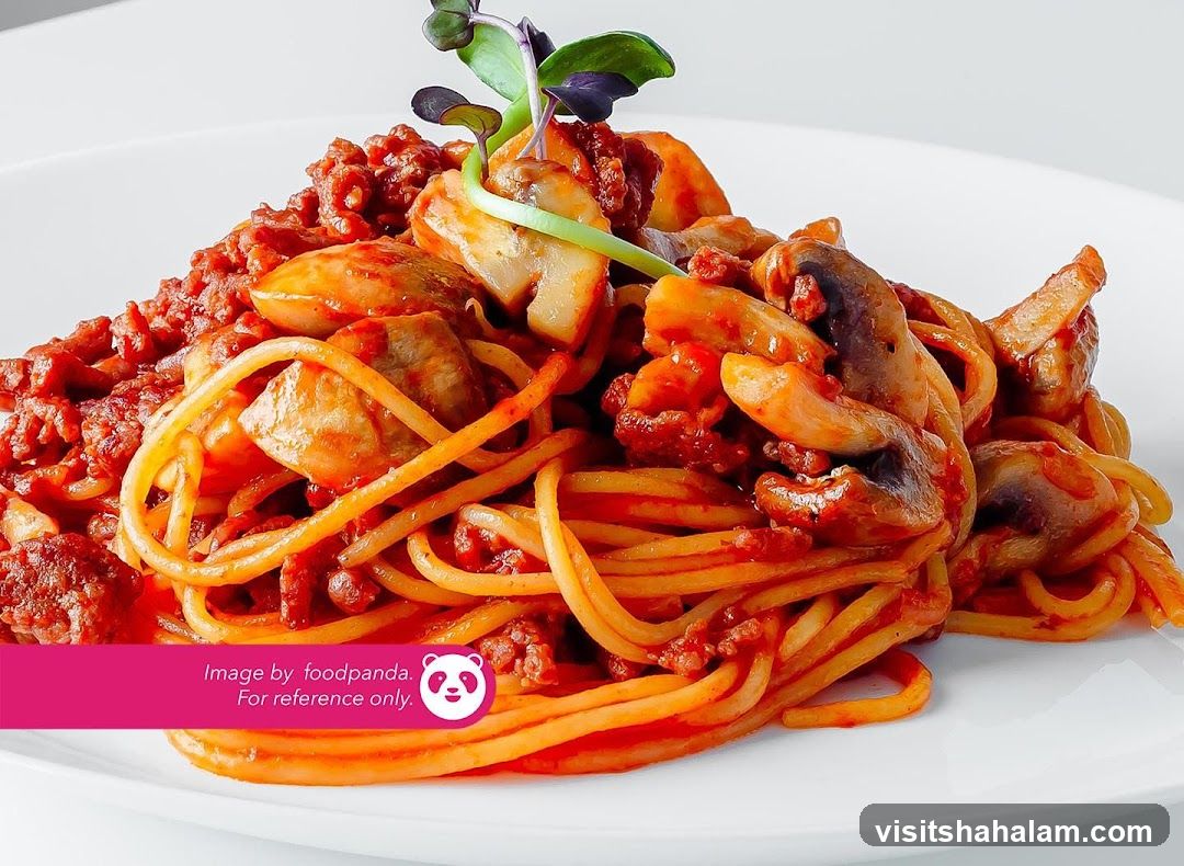 Spaghetti Bolognese with Mushrooms