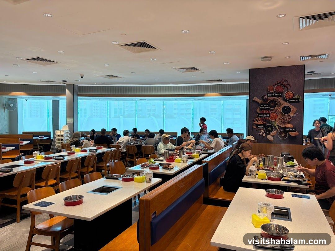 Restaurant Interior with Diners