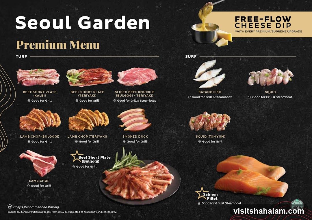 Seoul Garden Premium Menu