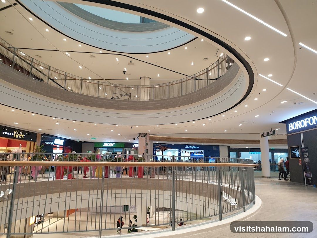 Interior of a modern shopping mall