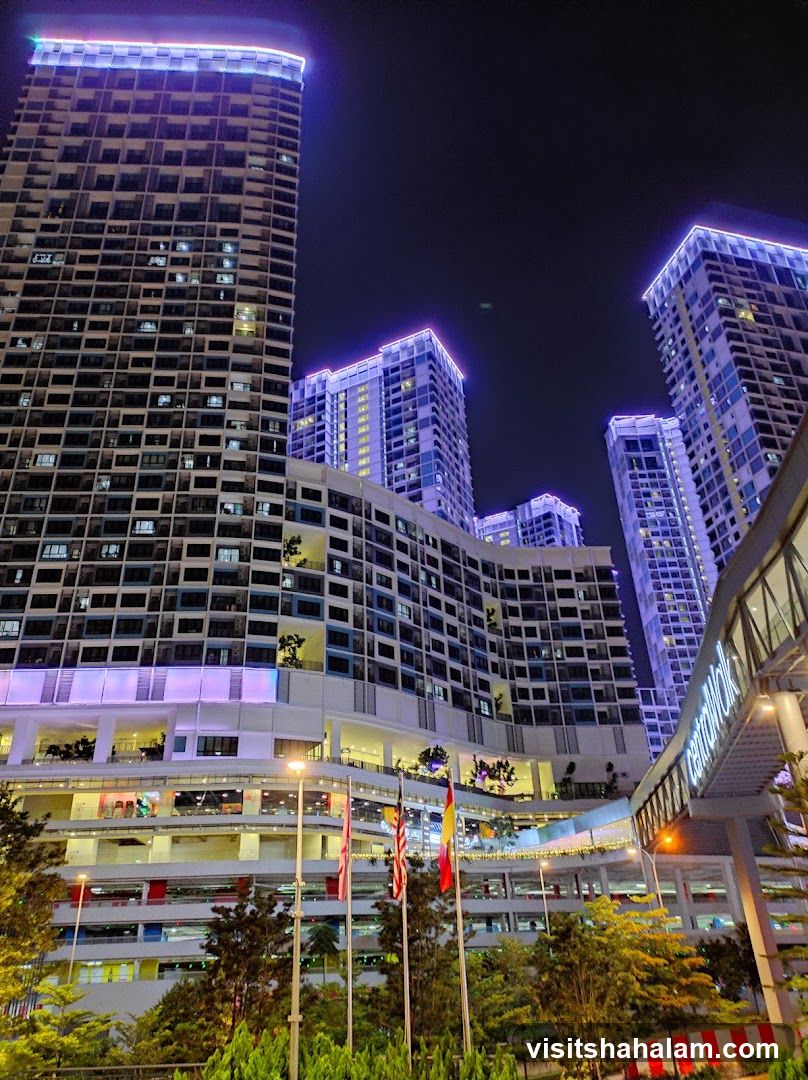Modern Cityscape at Night