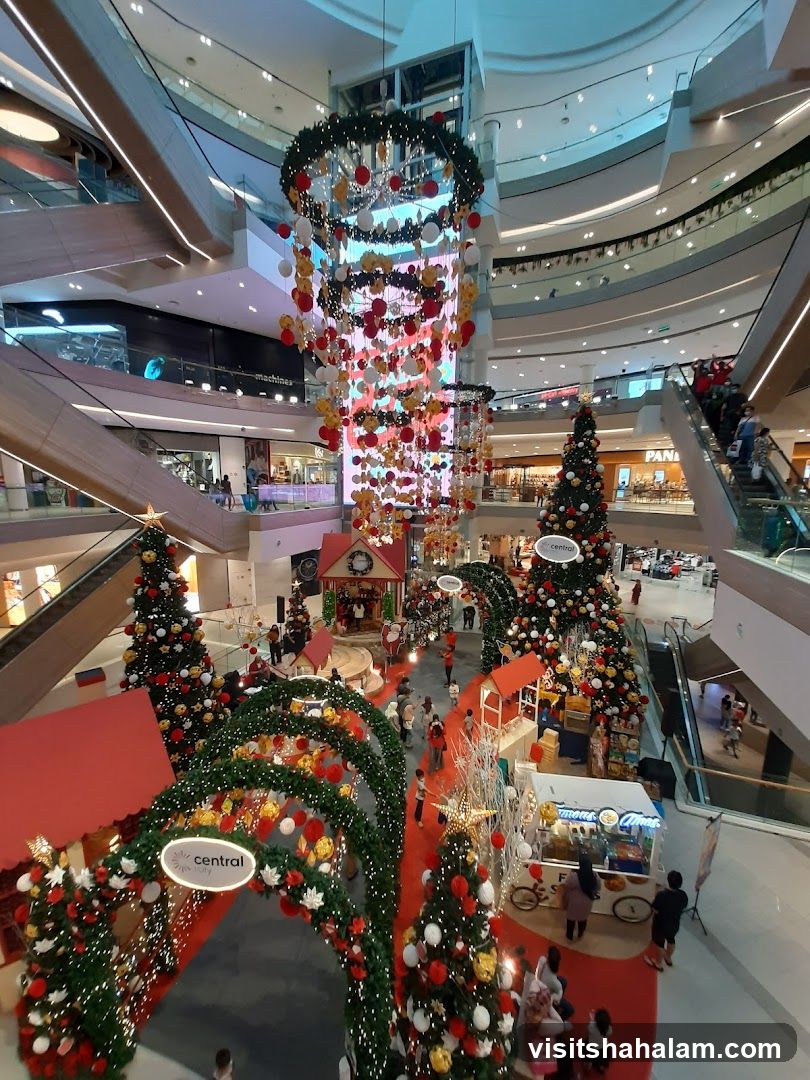 Christmas Decorations in a Mall