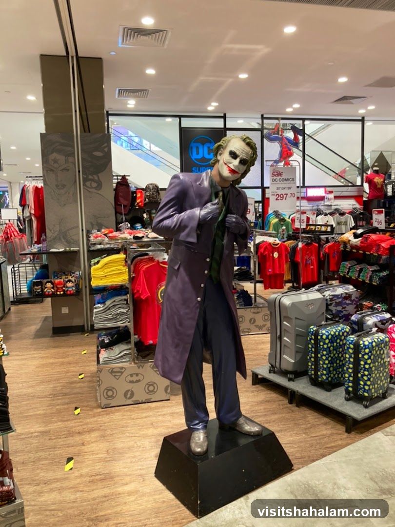 Joker Statue in Merchandise Store