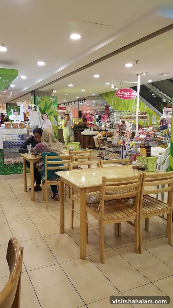 Indoor cafe seating area