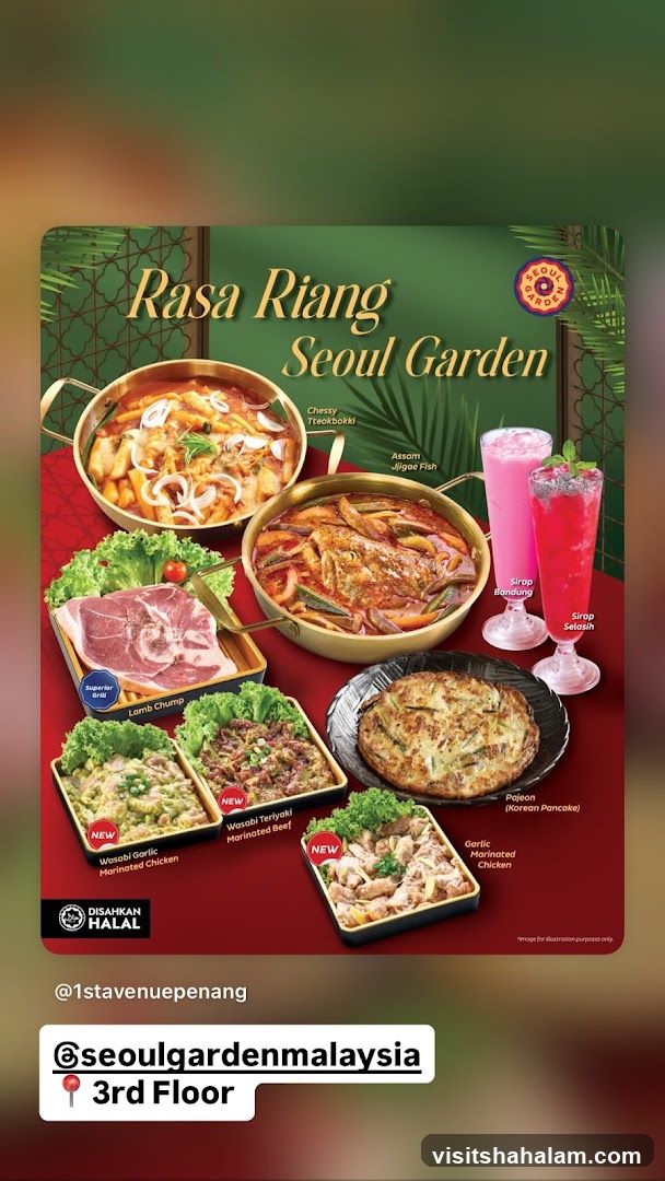Seoul Garden Menu