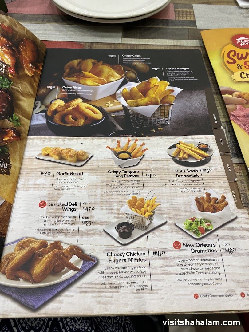Pizza Hut Menu