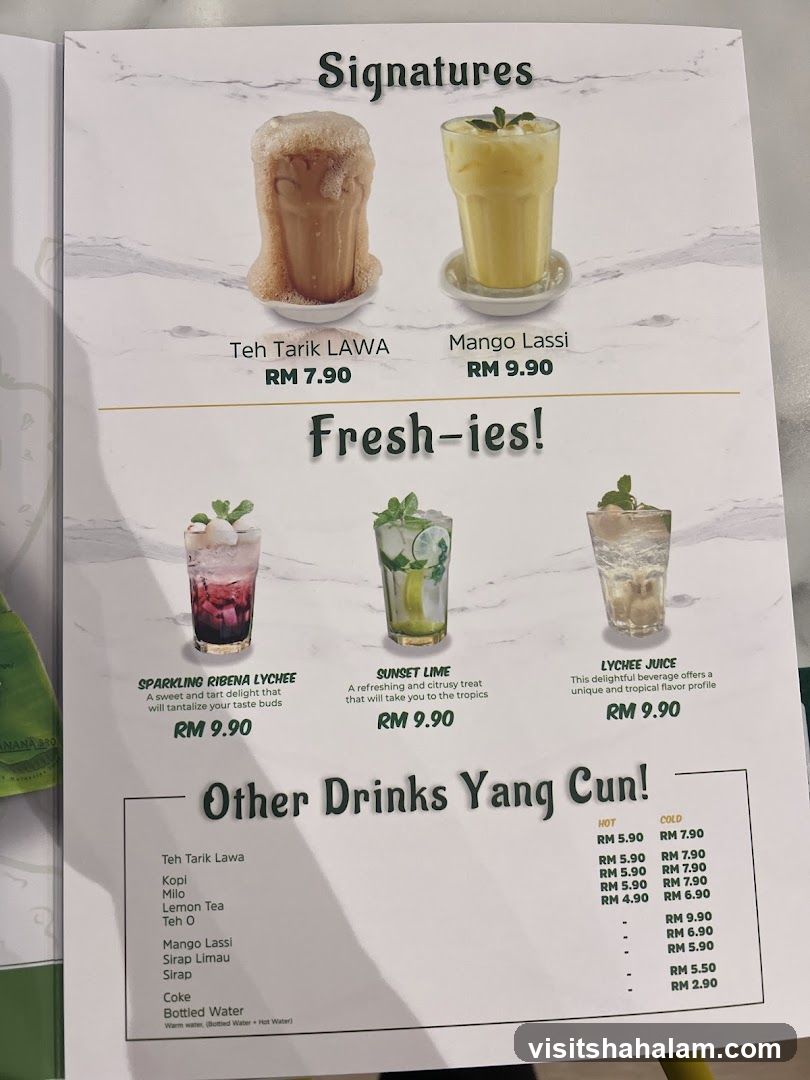 Drinks Menu