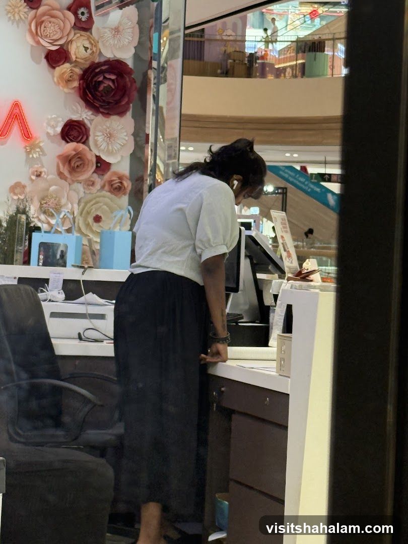 Woman at Counter