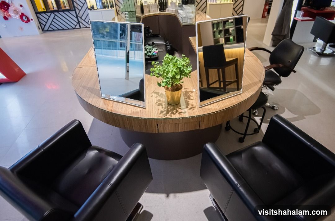 Salon Interior with Styling Chairs and Mirrors