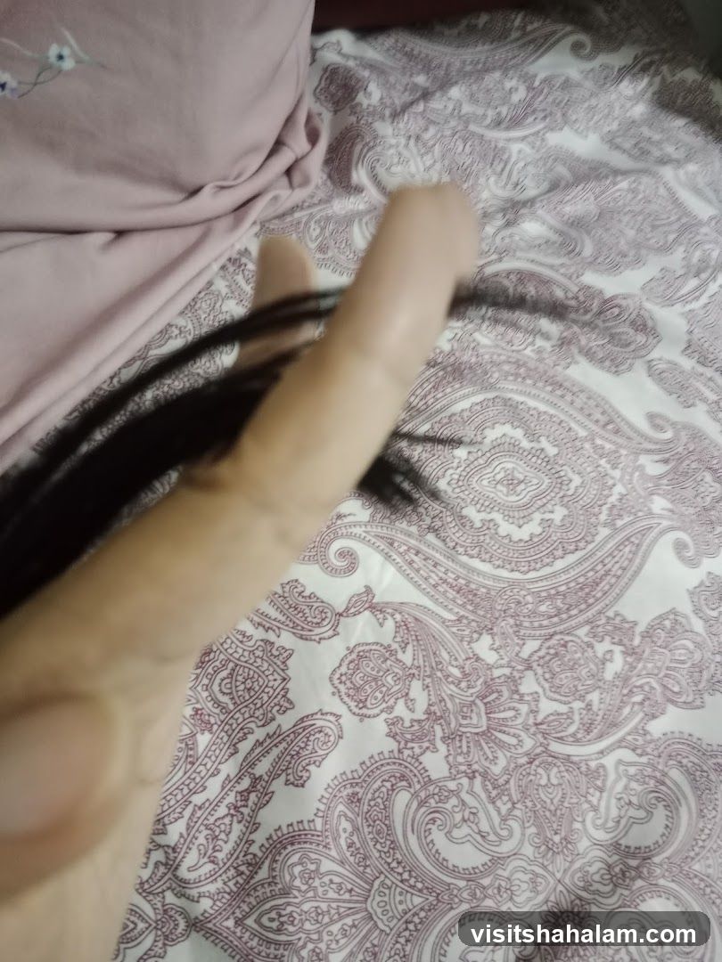Hand with False Eyelashes