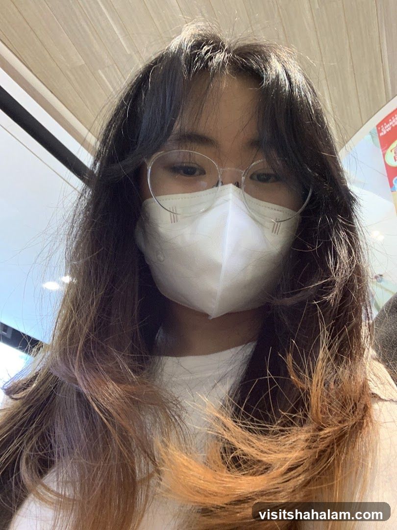 Selfie with Mask and Glasses