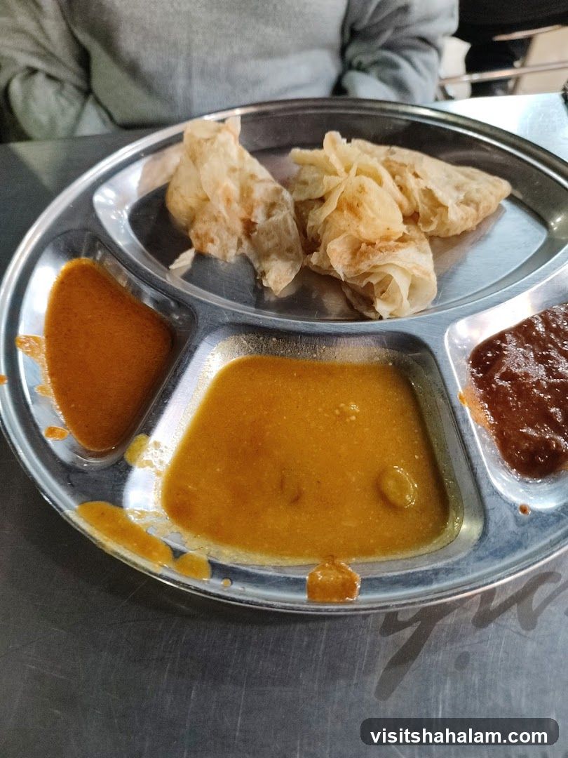 Roti Canai with Curries