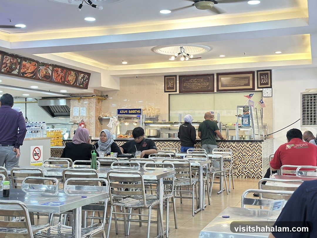 Restaurant Interior with Diners