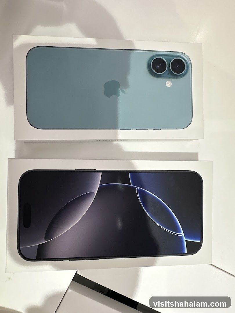Two iPhones in Boxes