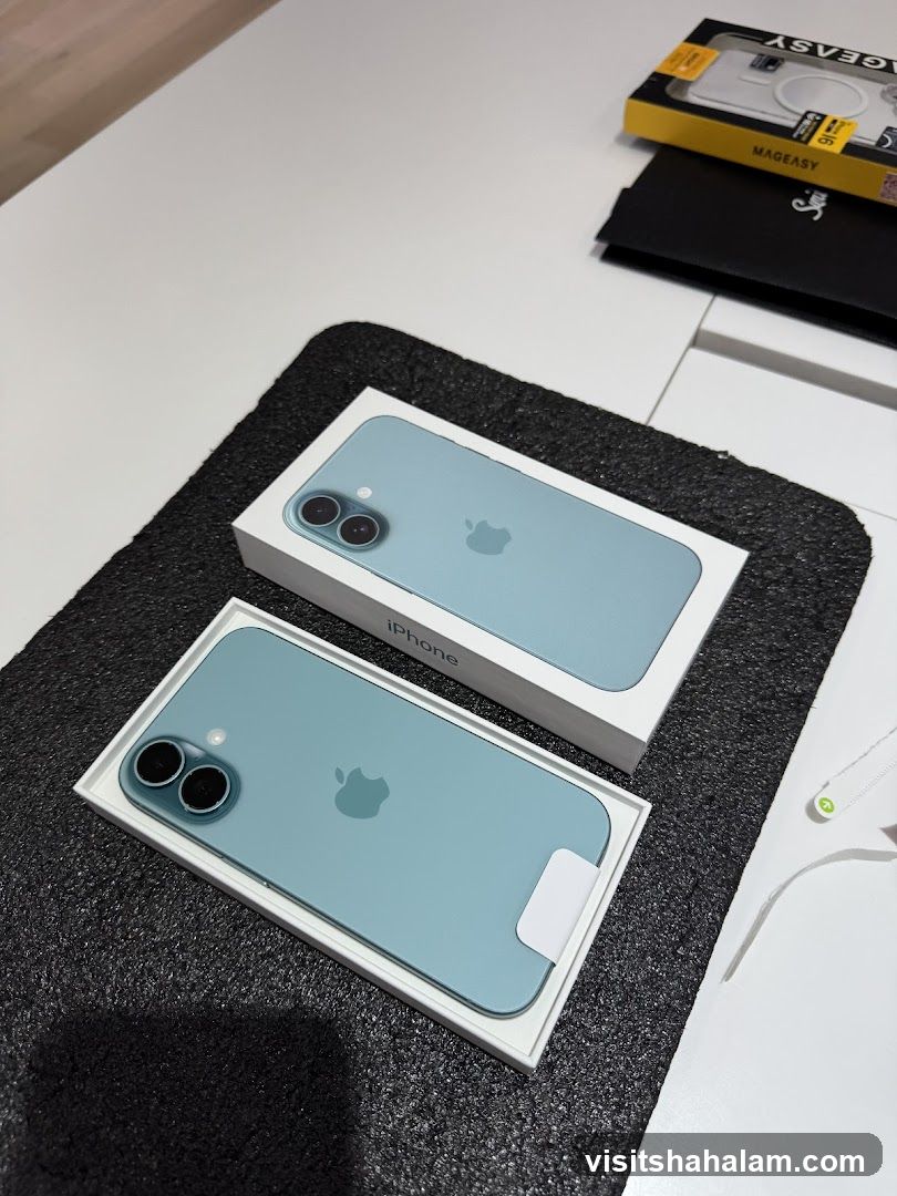 Two iPhones in boxes