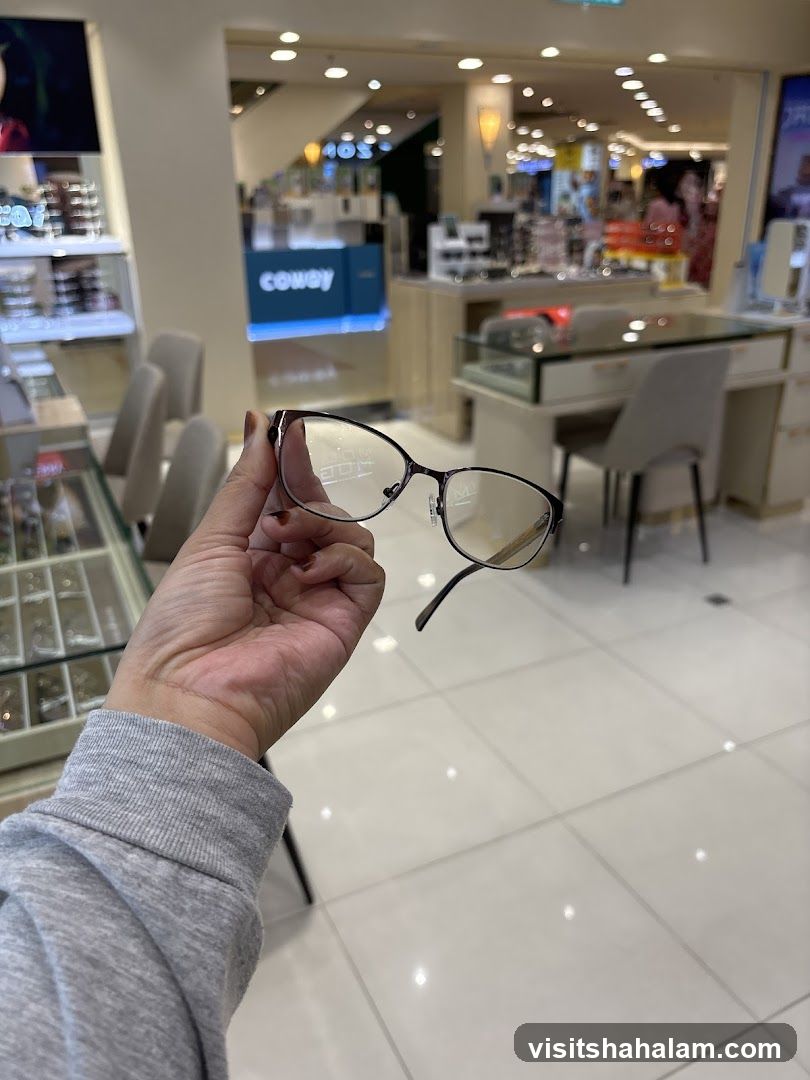 Eyeglasses in an Optical Store
