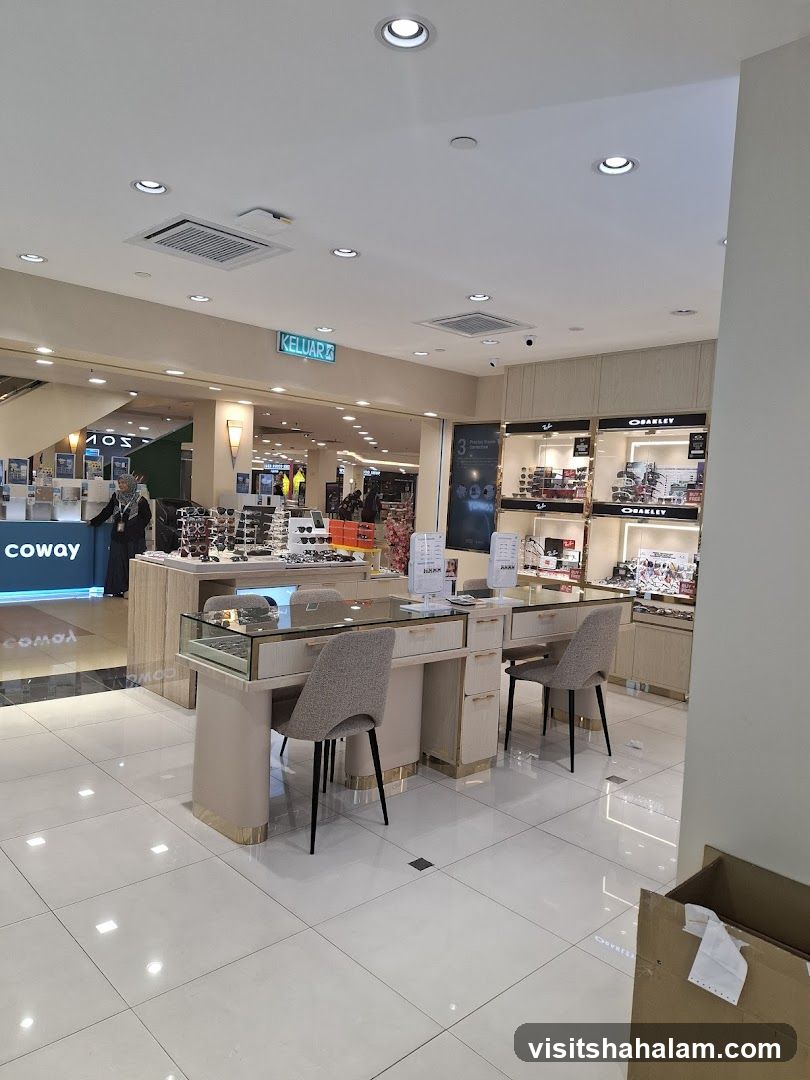 Eyewear store interior