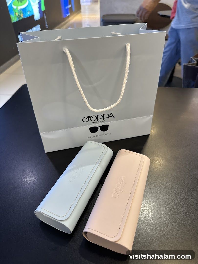 Eyeglass Cases and Shopping Bag