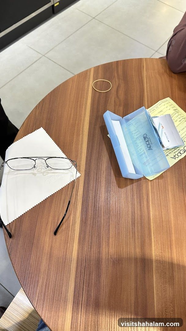 Eyeglasses and Case on Table
