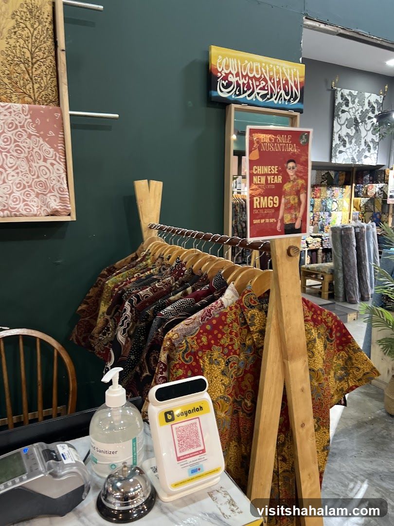 Batik Sale Display