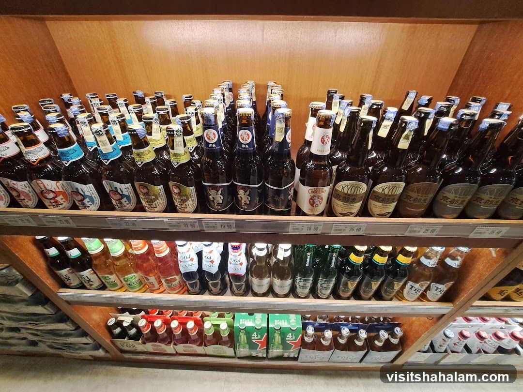 Bottles of Beer on Shelves