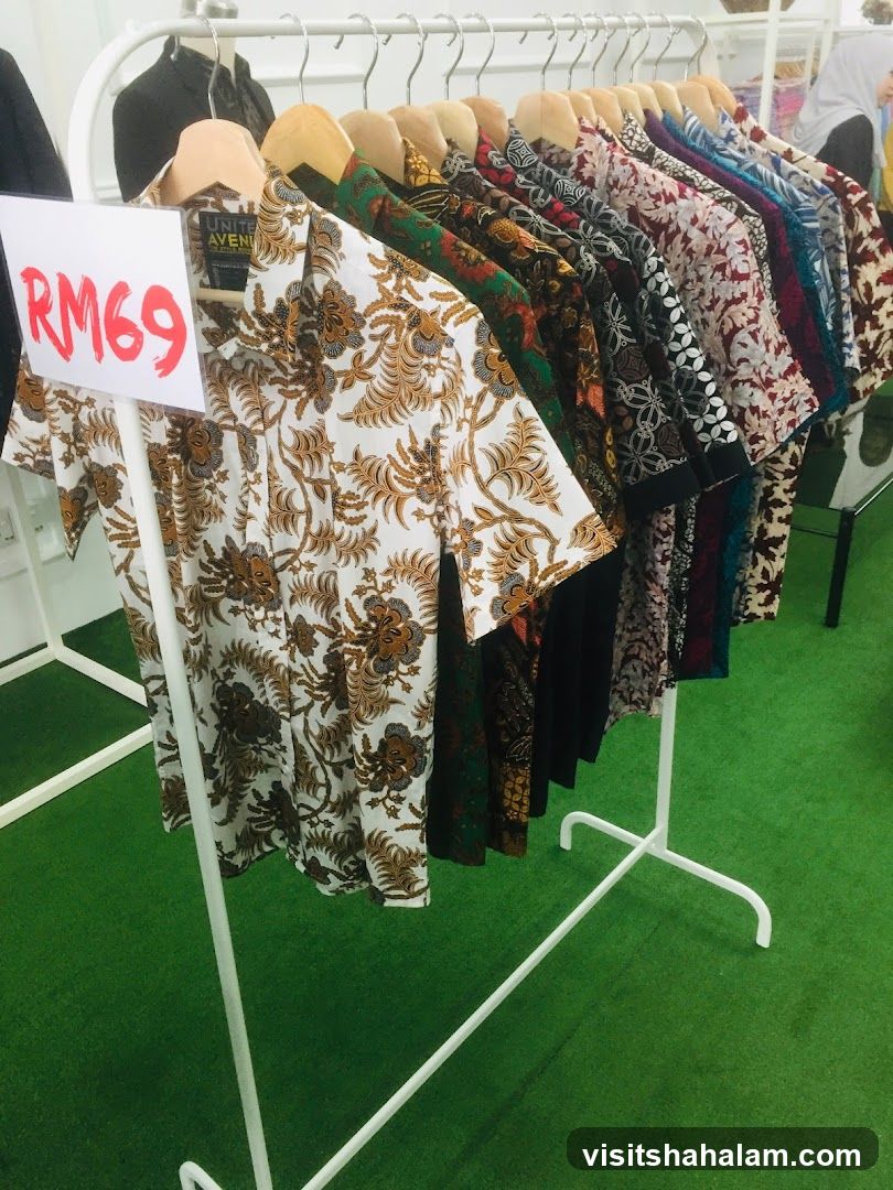 Batik Shirts Display