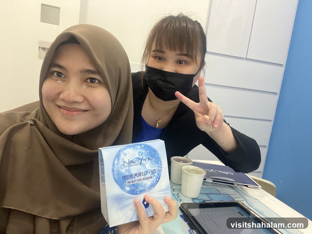Two Women with Skincare Product