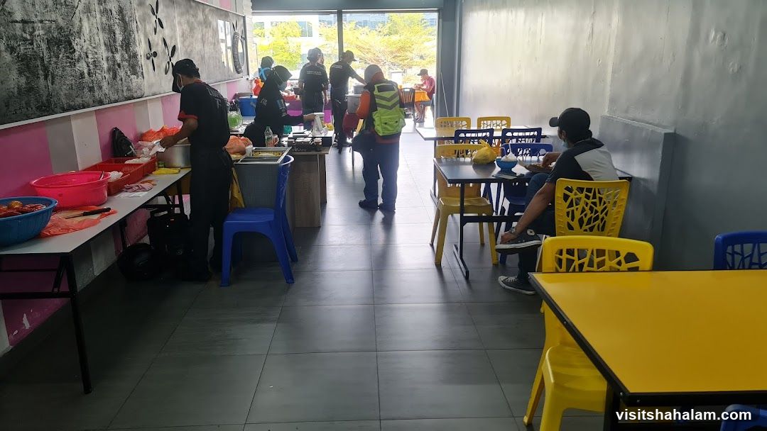 Restaurant Interior with Staff and Diners