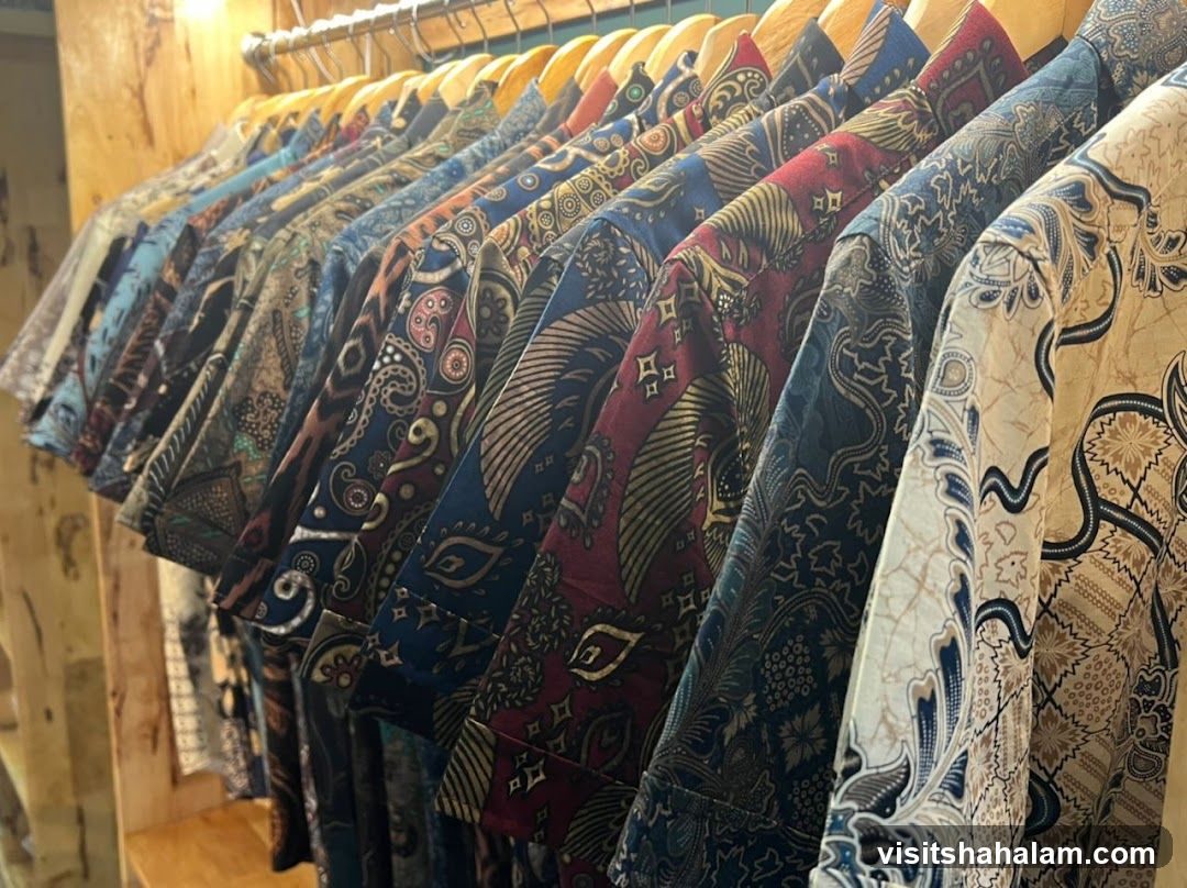 Batik Shirts on Hanger