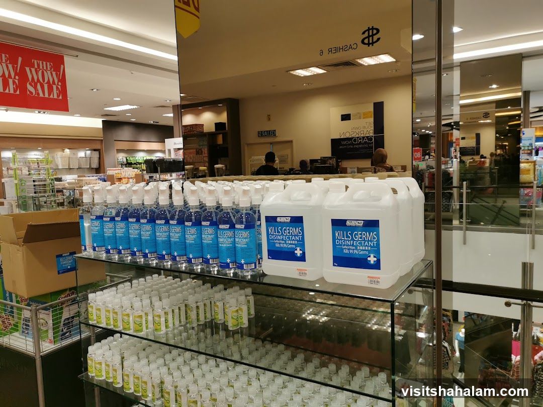 Disinfectant Products Display