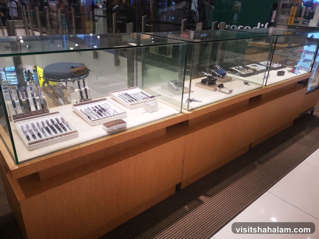 Display Case with Pens