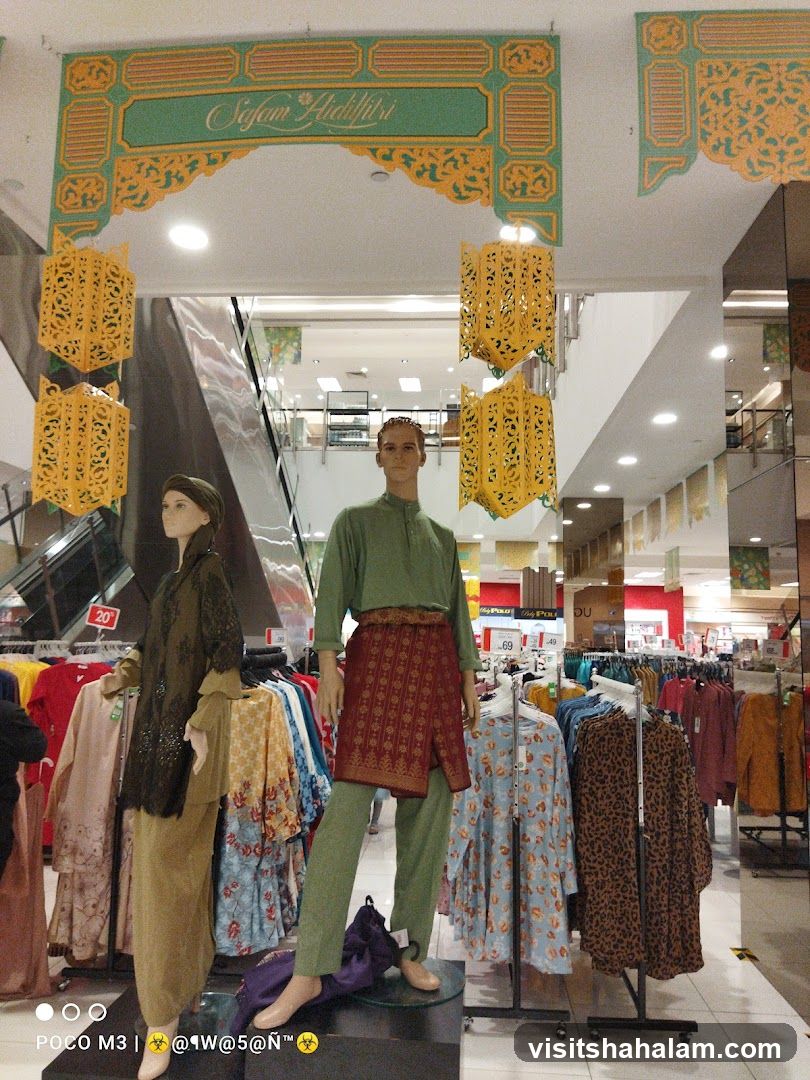 Eid Decorations and Clothing Display