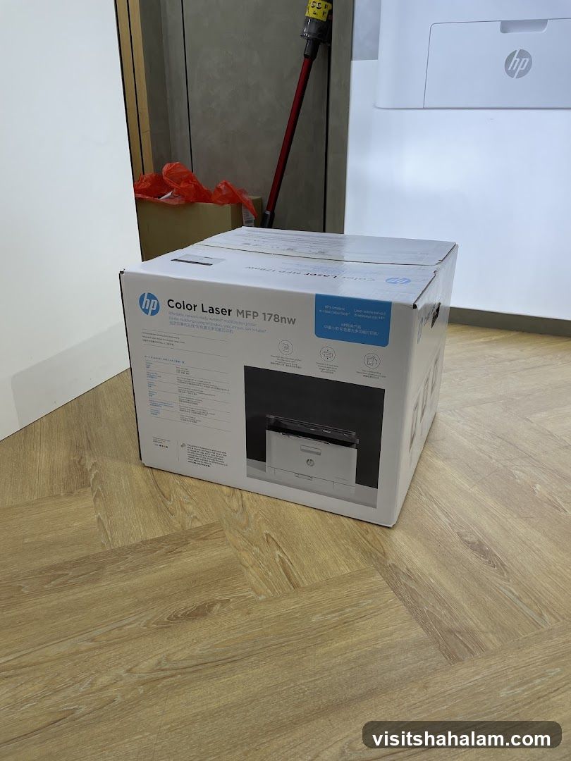 HP Color Laser Printer Box
