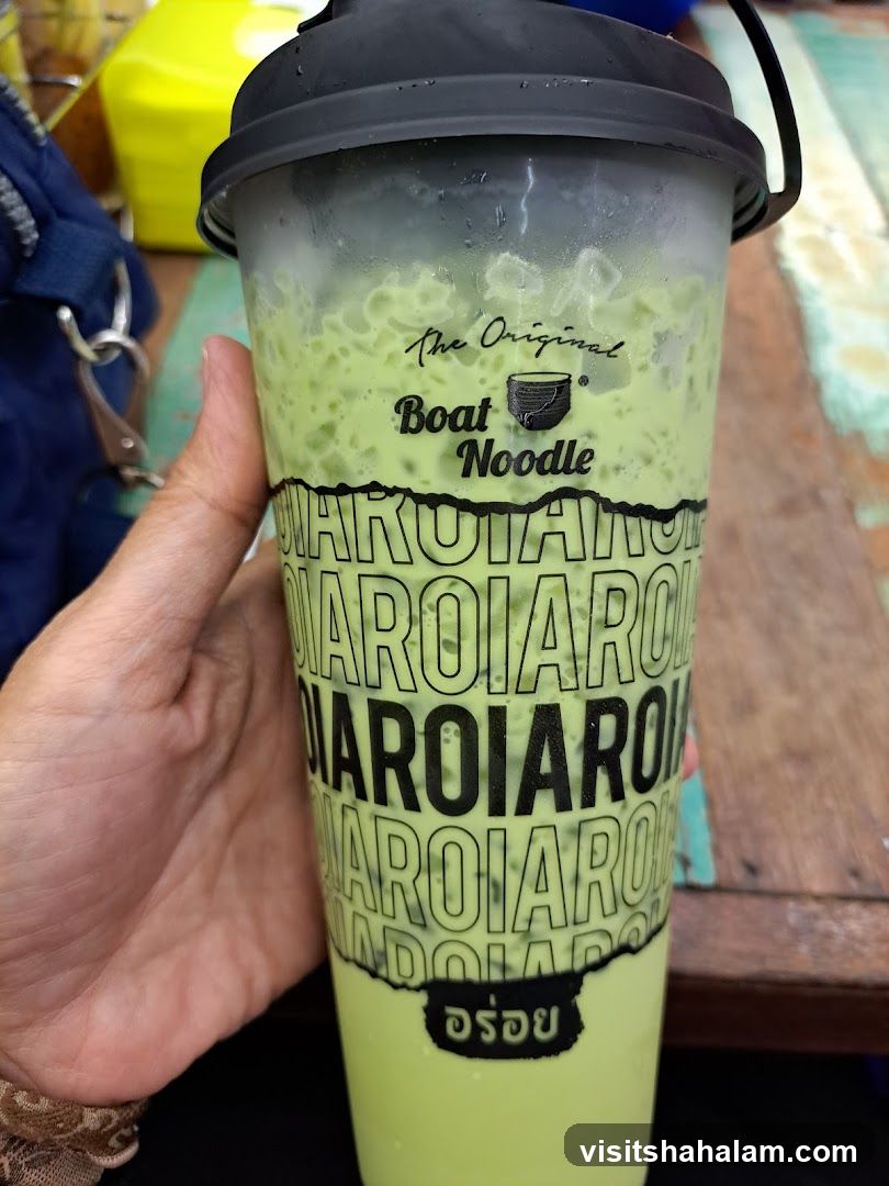 Green Drink with Boat Noodle Logo