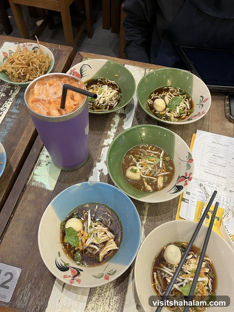 Noodle Bowls and Drink