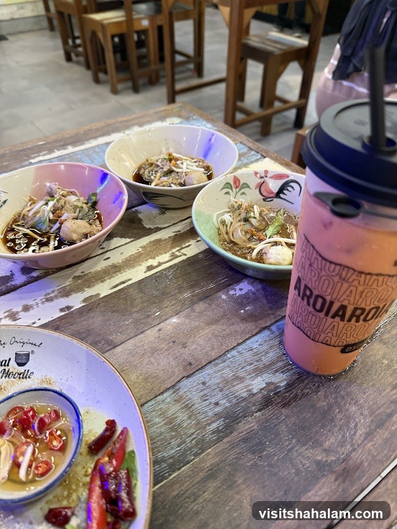 Noodle Bowls and Drink
