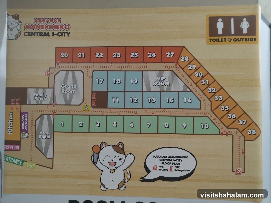 Karaoke Manekineko Central I-City Floor Plan