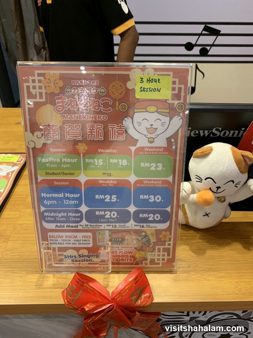 Manekineko Karaoke Pricing