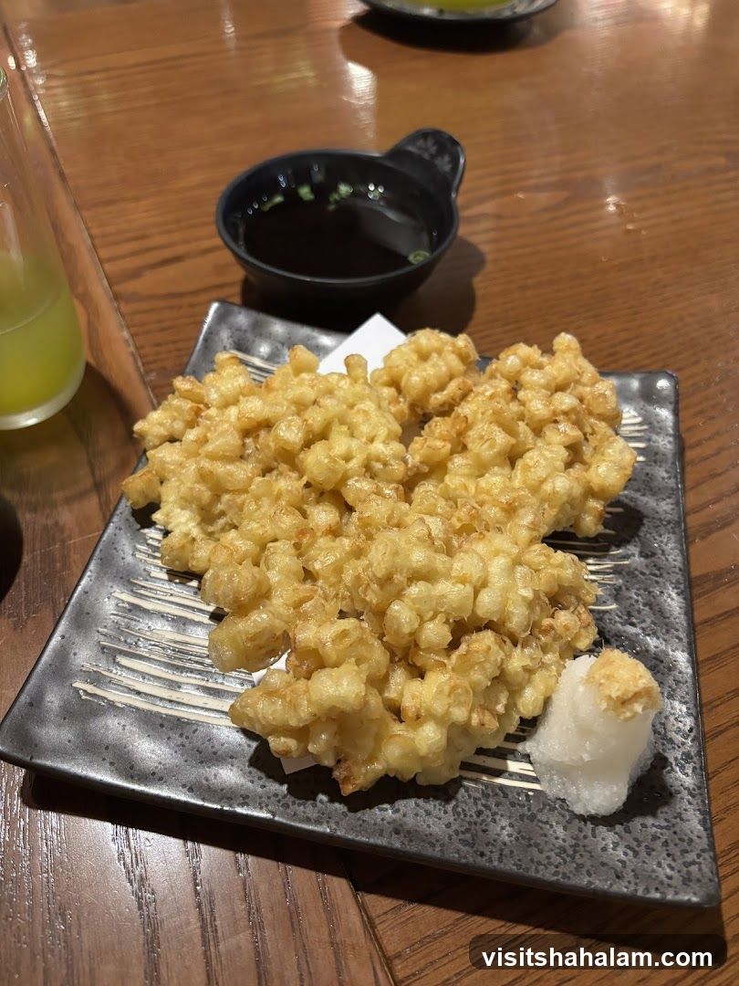 Corn Tempura with Dipping Sauce