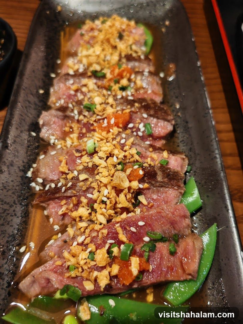 Sliced Beef with Garnish