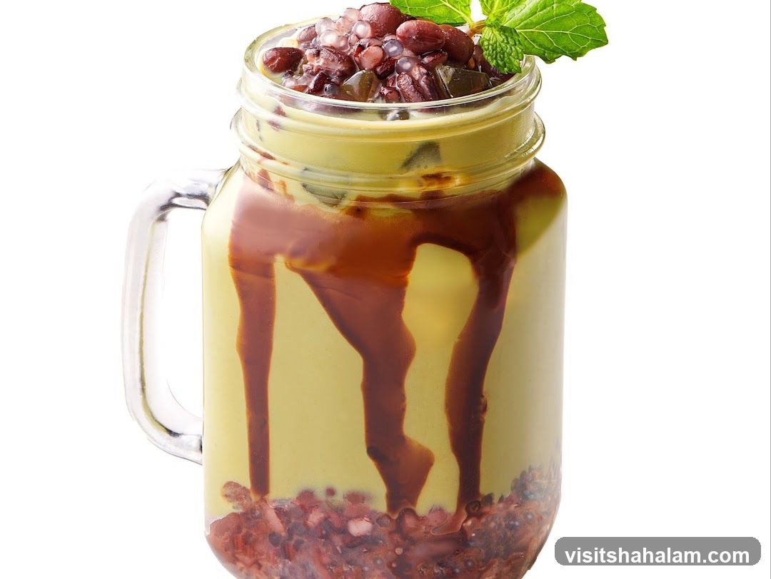 Matcha Red Bean Drink