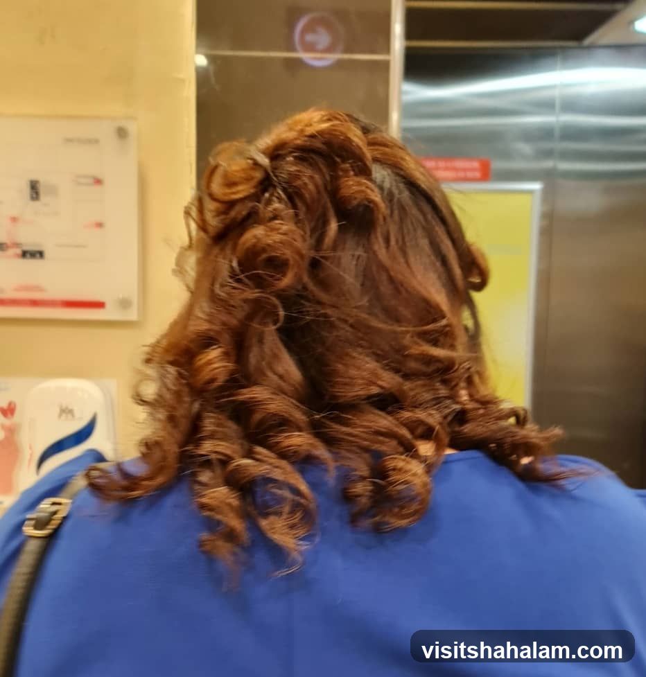 Woman with styled hair