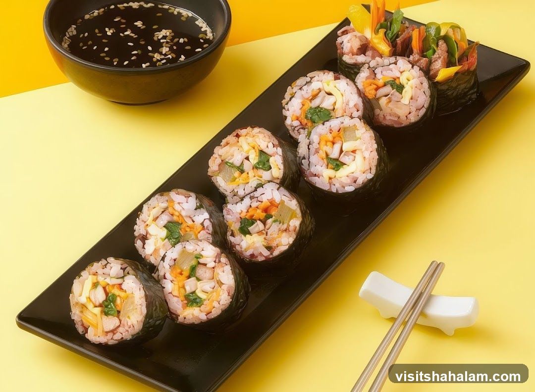 Gimbap with Dipping Sauce