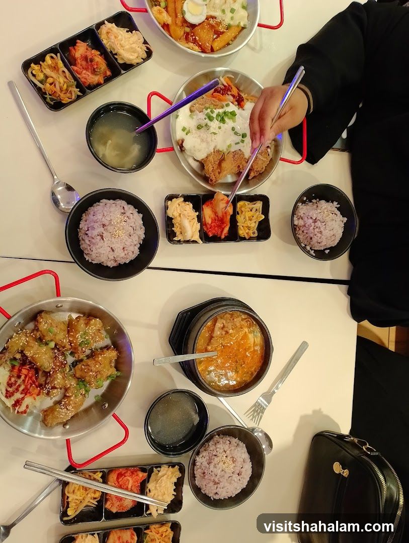 Korean Food Spread