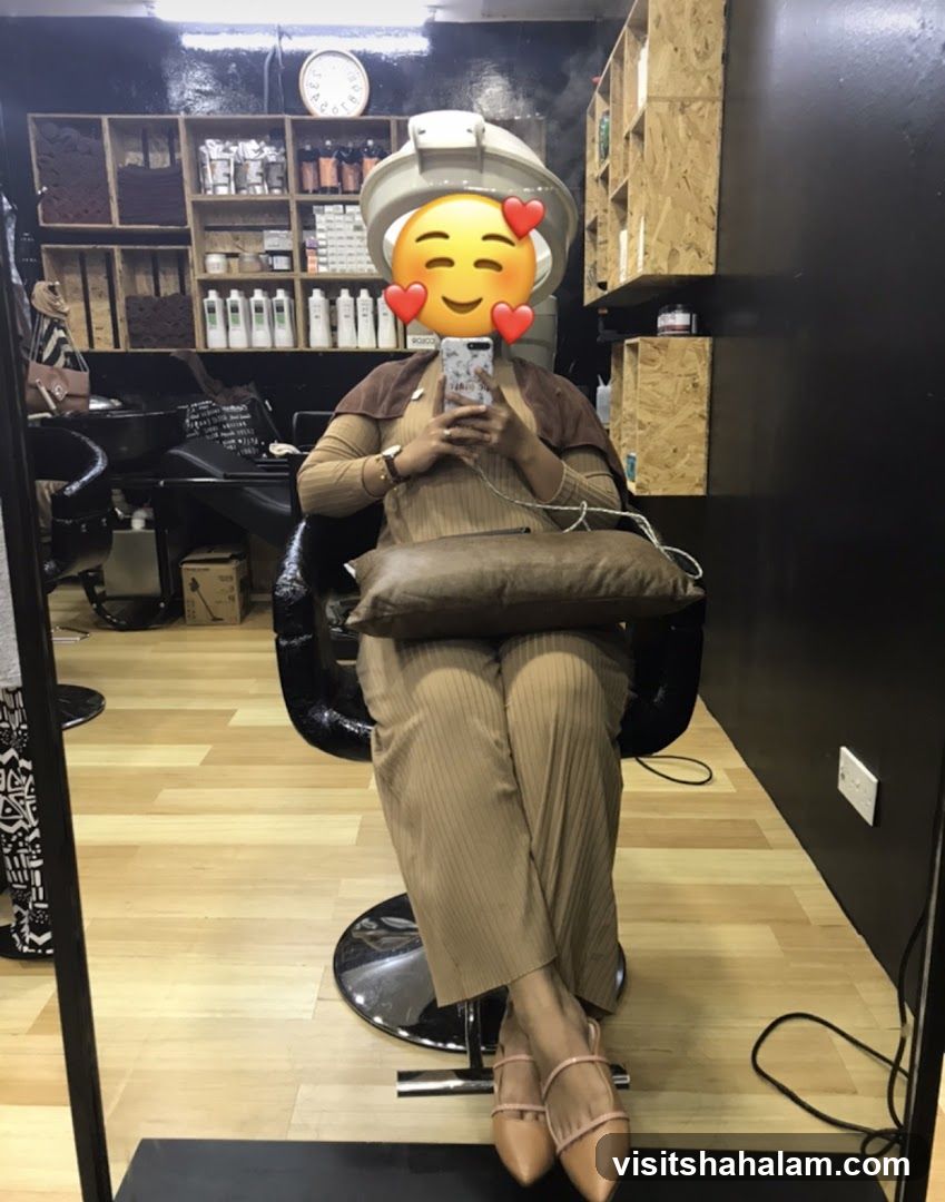 Woman in Hair Salon