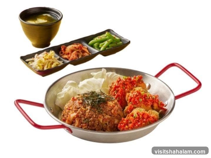 Korean Fried Chicken and Rice Dish