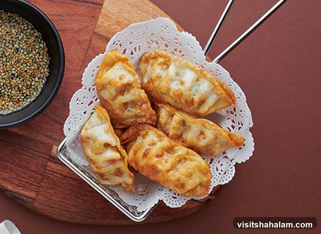 Fried Dumplings with Sesame Seeds